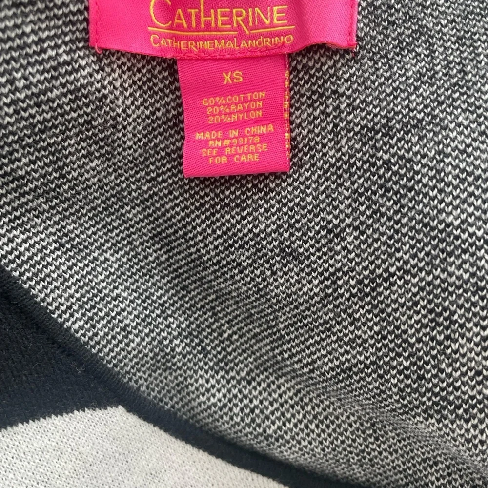 Black and Gray Striped Sleeveless Dress - Picture 3 of 3